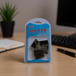 Clip per naso lungo Da Yue, 12 pezzi, neri, articoli di cancelleria per ufficio - Product Image 2