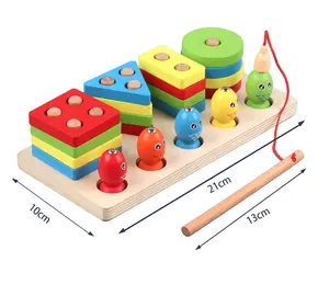 Ma producto más vendido 2024 clasificador de formas juguete de madera preescolar juguetes de madera Montessori educación temprana niños juguetes de madera