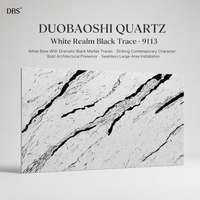 Pierre de quartz Panda White moderne en grandes dalles pour plan de travail de cuisine, dessus de table, dessus de meuble-lavabo, revêtement mural