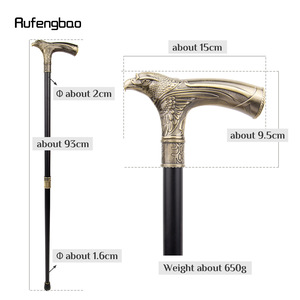 Bâton de marche Rufengbao Eagle Head avec poignée en métal, en acier carbone, pour la randonnée en extérieur - Product Image 4