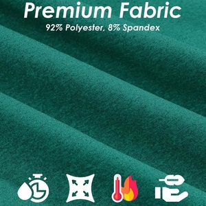 Camisetas de Golf de Manga Larga para Hombre, Forradas de Felpa Premium, Color Heather, Juego de 14 Sudaderas con Media Cremallera, Personalizables con Impresión, Peso Medio - Product Image 6