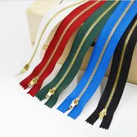 उच्च गुणवत्ता सस्ते zippers 4 # स्वर्ण धातु जिपर