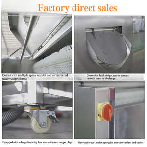 Machine à laver industrielle pour pommes de terre, carottes, gingembre et légumes, <span class=keywords><strong>prix</strong></span> d'usine, acier inoxydable, haute productivité, usage commercial - Product Image 2