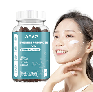 Vegan Herbal Evening Primrose Oil Gummies Suplemento de ácido graso Piel Natural Evening Primrose gummies - Product Image 1