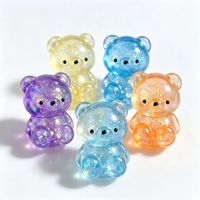 Expédition rapide, ours en gelée irisés scintillants, jouets à presser transparents, jouets mignons pour soulager le stress