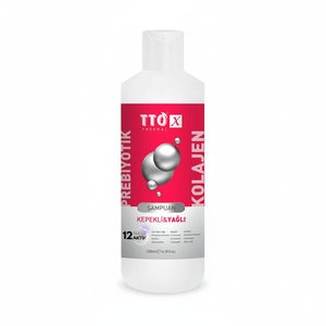 Shampoo prébiotique et collagène bio TTO-X pour les cheveux gras et les pellicules, réparation et hydratation des cheveux, 500 ml - Product Image 2