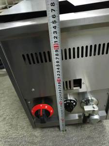 Nouvelle friteuse à gaz 220V avec valve de vidange, commerciale, de comptoir, en acier inoxydable, 18L, avec allumage, contrôle de température et <span class=keywords><strong>cheminée</strong></span> - Product Image 5