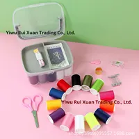 Boîte à aiguilles et fils Ruixuan, kit d'outils de couture haut de gamme, minimaliste, portable, Zhejiang, pour la couture de vêtements, la couture artisanale et la réparation, avec rangement