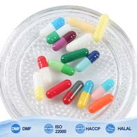 Capsules vides dures de tailles 000-5, vendues par le fabricant, avec un taux de remplissage de 99,8 % et une forme uniforme, en gélatine dure.
