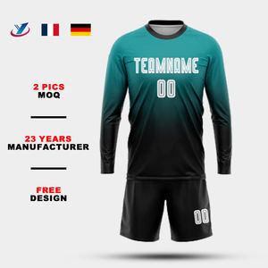 Özel yüceltilmiş fude Futebol Retro aile futbol spor giyim uzun kollu gömlek yetişkinler özel futbol forması gençlik - Product Image 1