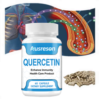 Capsules de complexe de quercétine Ausreson Oem, compléments alimentaires à base de plantes, capsules d'extrait de quercétine pour soutenir le système immunitaire