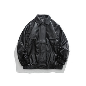 Veste en <span class=keywords><strong>cuir</strong></span> de moto élégante et vierge de haute qualité pour hommes, design de mode en PU personnalisé 2022 pur, nouveauté - Product Image 2