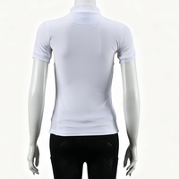 Chemise d'équitation estivale douce pour femme, avec maille perforée respirante à la taille, sous-vêtement d'équitation, vêtements d'équitation pour femme