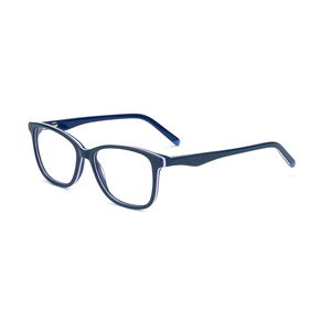 Classic LM1003 Multicolored Optical <strong>Frames</strong> Cool Black Rectangle Acetate Glasses for Teenagers and Kids Cool Eyewear - Product Image 3