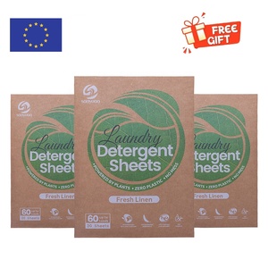 Feuilles de lessive biodégradables au prix d'usine, écologiques, parfum de linge frais, sans danger pour les bébés - Product Image 2