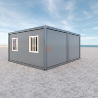 Serres préfabriquées en conteneurs plats, maisons en verre avec salle de bain et cuisine, 1 ou 2 chambres, maisons portables prêtes à l'emploi et économiques
