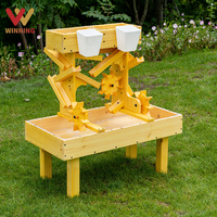 Garderie Montessori Équipement de sport d'extérieur Aire de jeux préscolaire pour enfants Table sensorielle Table à eau en bois Matériau PE PP