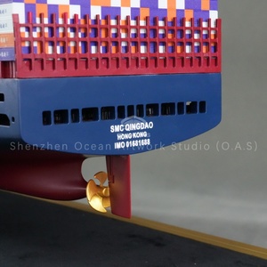 O.A.S 制造商手工船舶模型 高档商务礼品 货运船模型 定制 100 厘米集装箱船模型 - Product Image 4