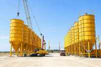 Silo a Spirale per Polveri, Serbatoio di Alimentazione per Attrezzature Edili, Silo Verticale in Acciaio Imbullonato per Cemento, Prezzo di Fabbrica, Alta Qualità, Durevole