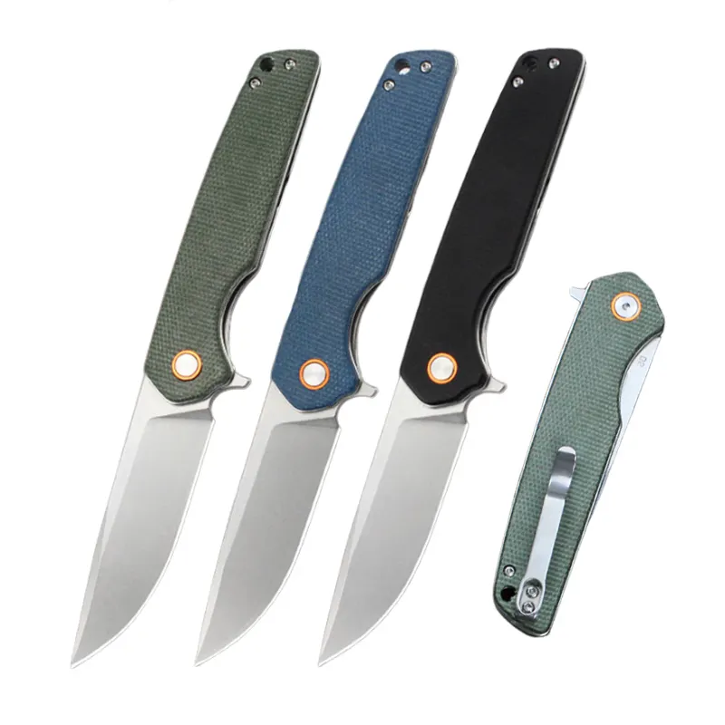 Оптовая продажа, складной нож Micarta D2, стальной нож Klappmesser, индивидуальный карманный нож EDC для наружного применения