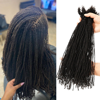 Extensions de micro-dreadlocks Originea 8 pouces, cheveux humains vierges Remy vietnamiens, super légers et doux, pour tresses au crochet
