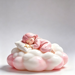 Sogni dolci tra le nuvole. Questa scultura è stata scolpita e realizzata da Bozhiyi Art. - Product Image 1