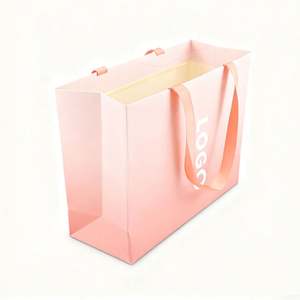 High Quality Garment Paper Bag OEM with Express Delivery <b>Thick</b> Cardstock Shopping Bag with Custom Logo for Fashion Boutiques - Product Image 2