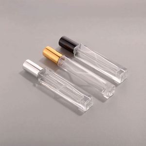 Luxury Round/Square Perfume Bottle 10ml 15ml Slim Tall Thick Bottom Crimp <b>Screw</b> Glass Bodyworks Screen Printing <b>Pump</b> Sprayer - Product Image 2