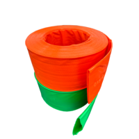 Tuyau d'irrigation plat en PVC haute pression de 2, 3, 4, 5, 6 pouces - Tuyau d'arrosage de jardin durable, service de découpe personnalisable OEM/ODM