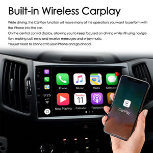 8GB + 128GB navegación <span class=keywords><strong>GPS</strong></span> AI Control de voz CarPlay Radio de coche para <span class=keywords><strong>KIA</strong></span> Sportage 3 2010-2016 Android 13 2Din reproductor de vídeo Multimedia - Product Image 5