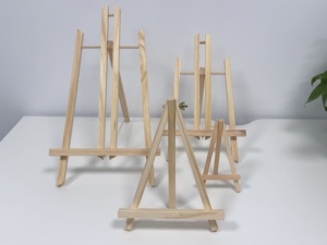 Chevalet en bois robuste en forme de H pour artistes professionnels, équipement de studio de <span class=keywords><strong>peinture</strong></span> à l'huile, vente en gros d'usine - Product Image 1