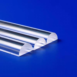 Que dẫn ánh sáng thủy tinh quang học Sản phẩm thủy tinh thạch anh truyền qua cao ổn định hóa học tốt tùy chỉnh - Product Image 2