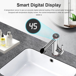 Briwellna 3.2kW 304 in acciaio inox istantaneo acqua calda rubinetto elettrico bagno rubinetto con Display digitale della temperatura - Product Image 6