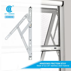 KEYI, brazo de bisagra de ventana abatible de acero inoxidable con ranura redonda resistente, soporte de fricción para ventana de aluminio - Product Image 4