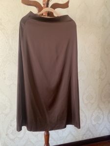 Falda Larga Elegante de Satén Suave para Mujer, Cintura Alta, Moda de Verano, Falda Midi para Oficina - Product Image 6