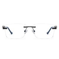 Gafas Fotocromáticas con Protección Anti Luz Azul, sin Montura, para Computadora, Rectangulares, para Exteriores, UV400, para Hombre y Mujer