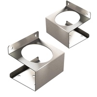 Porte-bouteille de pulvérisation en acier inoxydable de brossage d'estampage personnalisé pour chariot à outils mural
