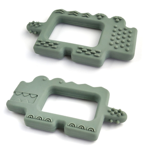 Crocodile Shape Modern Unique Design Silicone Baby Teether
