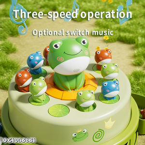 เครื่องหมุนไฟฟ้าจับกบแบบหนังสติ๊ก ของเล่นเด็กแบบอินเทอร์แอคทีฟ เกมตกปลาสำหรับ<span class=keywords><strong>เด็ก</strong></span> ของขวัญเด็ก ของขวัญวันเกิด - Product Image 3