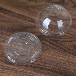 Couvercles de gobelets dôme en plastique PLA transparents biodégradables jetables de 96mm de qualité alimentaire pour jus de café boissons froides - Product Image 3