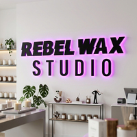 Panneau d'affichage LED personnalisé pour extérieur, enseigne LED rétroéclairée 3D pour intérieur, enseigne de magasin, enseigne de commerce, enseigne en lettres LED 3D pour entreprise, boutique, mur