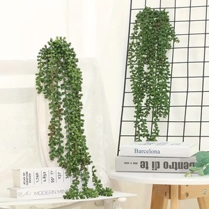 Plante suspendue Jun Lei Larmes d'amoureux, succulente artificielle, 200 cm, en plastique, pour décoration intérieure et extérieure, bouquet de verdure - Product Image 3