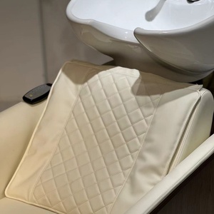 Qumeng 2024 Nuevo Modelo Moderno de Sillón de Peluquería de Cuero Sintético con Lavabo de Cerámica para Gimnasio - Product Image 4