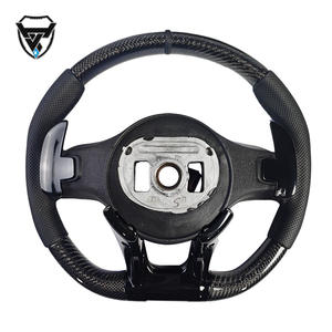 Volant noir en fibre de carbone perforé pour Mercedes Benz C GLC E S CLS <span class=keywords><strong>AMG</strong></span> ZC-809-T2-F - Product Image 3