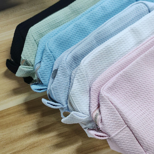 25pcs GA Waffle Weave Toiletry <strong>Bag</strong> New Colors Waffle Plaid Makeup <strong>Bag</strong> US Local Blanks <strong>Cosmetic</strong> <strong>Bag</strong> DOM106260 - Product Image 6