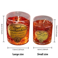 Bougie parfumée originale en forme de faux glaçon, réaliste et unique, pour la décoration tendance de la maison et du bar