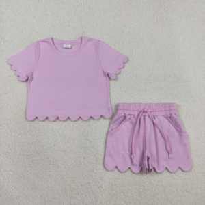 Conjuntos de Ropa Casual para Niñas RTS Boutique Sister, Estampados Coloridos, Primavera Otoño, Algodón Transpirable, Shorts con Borde Festoneado, Ropa Infantil - Product Image 6