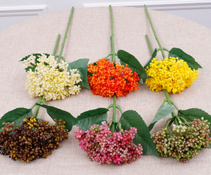 Vente en gros d'hortensias artificiels <span class=keywords><strong>pour</strong></span> décoration de maison et de mariage, ornement royal, fleur en plastique souple <span class=keywords><strong>pour</strong></span> arrangement de vase - Product Image 4