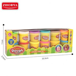 ชุดดินน้ำมันปลอดสารพิษหลากสี 12 ชิ้น ชุดของเล่นดินน้ำมันสำหรับเด็ก - Product Image 6