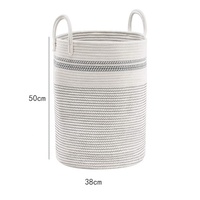 2025 chine usine 100% coton corde panier tissé coton maison panier de rangement divers coton corde panier de rangement